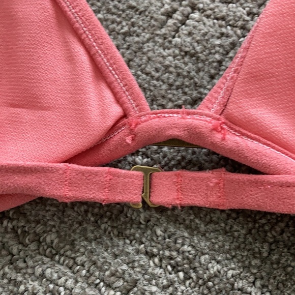 Lucky Brand Suede With Me Bikini Top Pink - Picture 8 of 10